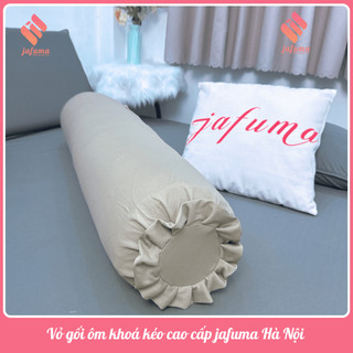 Vỏ gối ôm khoá kéo Thun Lạnh Ý, vỏ gối ôm Dây Kéo 35x100cm cao cấp mát không xù vải |JAFUMA|