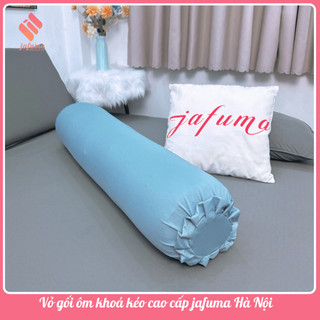 Vỏ gối ôm khoá kéo Thun Lạnh Ý, vỏ gối ôm Dây Kéo 35x100cm cao cấp mát không xù vải |JAFUMA|