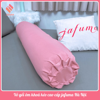 Vỏ gối ôm khoá kéo Thun Lạnh Ý, vỏ gối ôm Dây Kéo 35x100cm cao cấp mát không xù vải |JAFUMA|