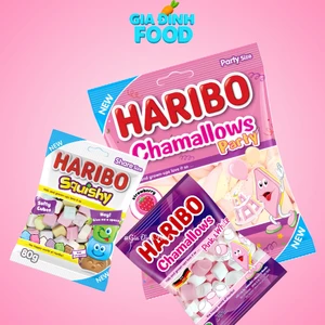 Kẹo Marshmallow Dẻo Xốp Haribo Party - Pink & White 80g/150g