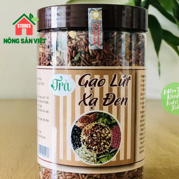 Trà Gạo Lứt Xạ Đen Hộp 500gr - Hỗ Trợ Giảm Cân Hiệu Qủa