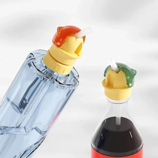 Nắp Gắn Ống Hút Cho Bé, Silicone Mềm, Chống Tràn Chống Sặc, Gắn Chai Nước  An Toàn Không BPA
