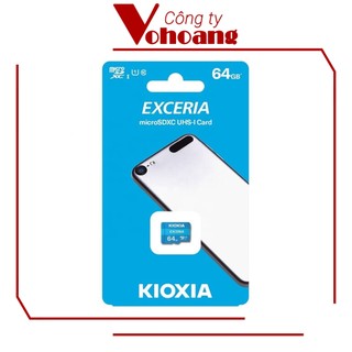 Thẻ nhớ 64GB chính hãng Kioxia (Toshiba) Exeria tốc độ cao U1