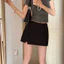 Chân Váy Ngắn Xẻ Trước Ulzzang – Tôn Dáng, Co Giãn Nhẹ, Size XS–4XL
