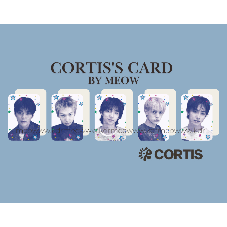set card bo góc nhóm nhạc hàn quốc CORTIS 코르티스
