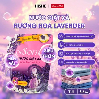 [ Tặng 8 Bịch] Nước giặt xả DrSoftly 5in1 Siêu Đậm Đặc, Lưu hương đến 72h, An toàn cho cả gia đình
