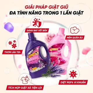 [ 3,2kg] Nước giặt xả DrSoftly 5in1 siêu đậm đặc, sạch sâu, lưu hương lâu, phù hợp cho cả gia đình