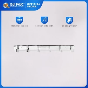 Móc treo quần áo gắn tường QUI PHÚC, inox 201/304 không gỉ, sáng bóng, đa dạng kích thước, tiện