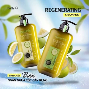 Cặp dầu Gội & Xả Bơ Bưởi Hachi ngăn ngừa Gãy Rụng