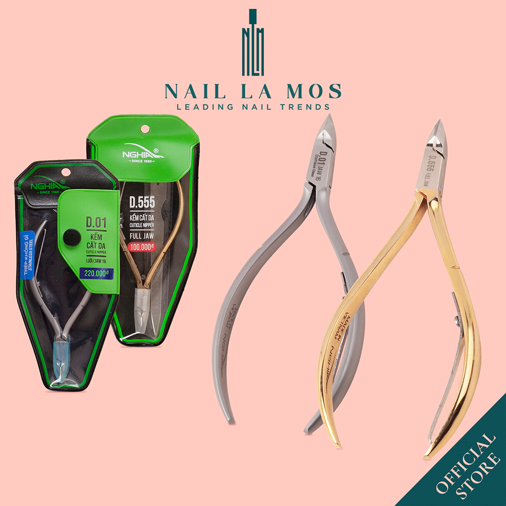 Kềm cắt da Kềm Nghĩa D01 D555 chính hãng – Kìm nhặt da thép không gỉ chuyên dụng làm nail