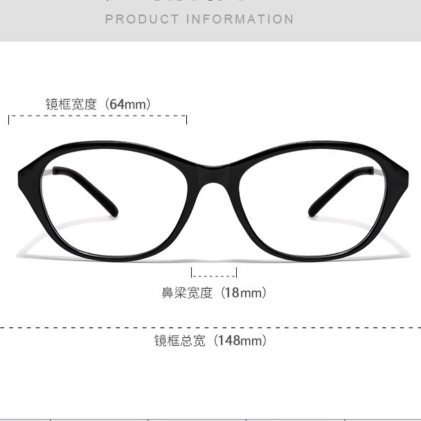 Kính Cận Form Oval Cho Nữ INNI Chống Ánh Sáng Xanh, Gọng Kính Cận Phù Hợp Với Mọi Dáng Mặt - Mã 707
