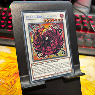 [ Bài Yugioh Chính Hãng ] Black Rose Dragon (Chibi) - L5DD-ENS02 - Secret Rare 1st Edition