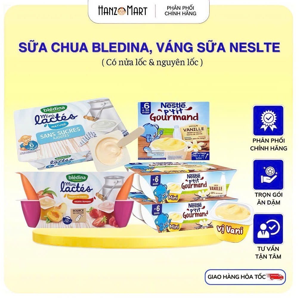 Sữa chua , váng sữa Neslte - Bledina