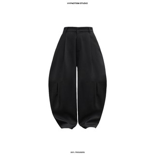 HYPNOTISM |"06PL TROUSERS" Quần cotton dài ống cong xếp ly gối form rộng thoải mái unisex
