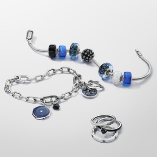 Charm Pandora Moments Murano Xanh Lượn Sóng