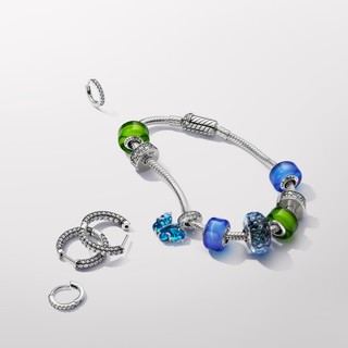 Charm Pandora Moments Murano Xanh Lượn Sóng