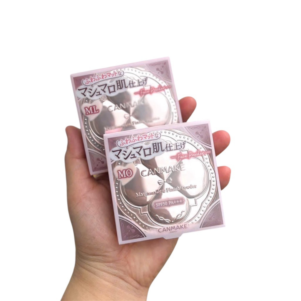 Phấn phủ Canmake Marshmallow Finish Powder – Tone MO/ML – Kiềm dầu, mịn da SPF50