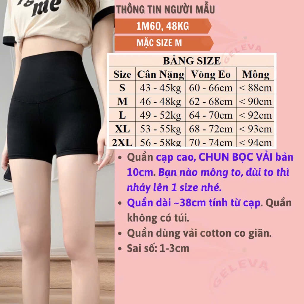 Quần Legging Nữ Bosimaz MS341 đùi không túi màu đen cao cấp, thun co giãn 4 chiều, vải đẹp dày Q0824