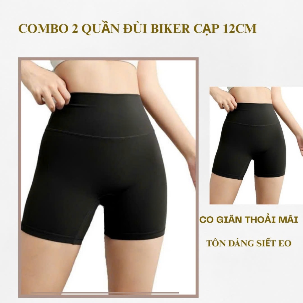 Quần Legging Nữ Bosimaz MS341 đùi không túi màu đen cao cấp, thun co giãn 4 chiều, vải đẹp dày Q0824