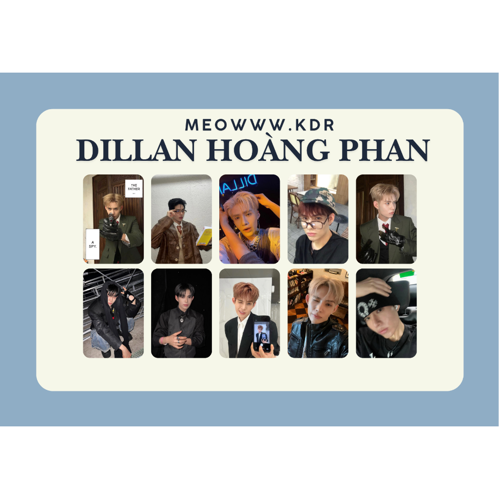 set card bo góc anh trai Dillan Hoàng Phan - anh trai say hi 2025