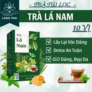 Trà Lá Nam ( Trà Tiêu Thực ) - Làng Mai - Thanh mát, da sáng đẹp, vị dịu nhẹ dễ uống hộp gồm 30 túi