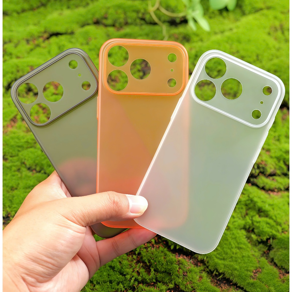 Ốp lưng nhám mềm mỏng chống bám vân tay chống bẩn chống ố cho iPhone 17 16 15 14 13 12 pro/promax/plus/air-N1