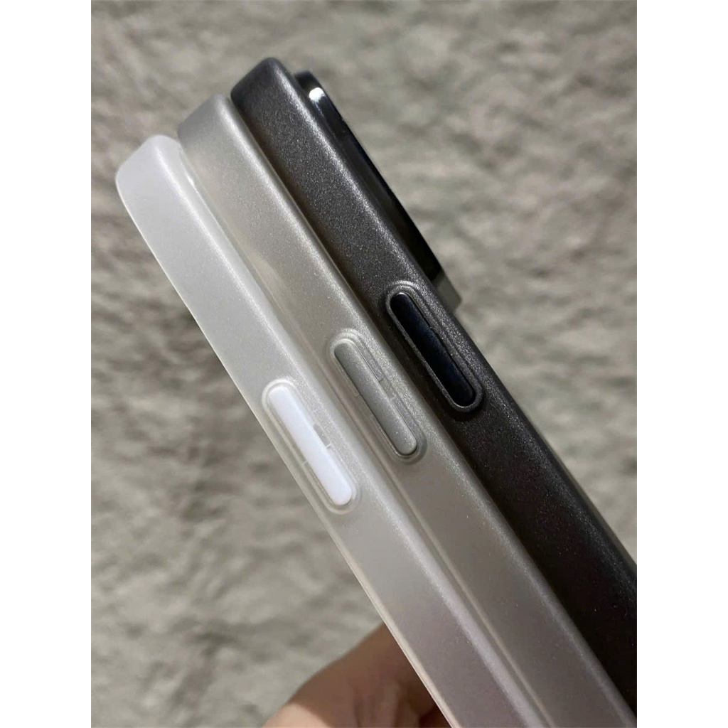 Ốp lưng nhám mềm mỏng chống bám vân tay chống bẩn chống ố cho iPhone 17 16 15 14 13 12 pro/promax/plus/air-N1
