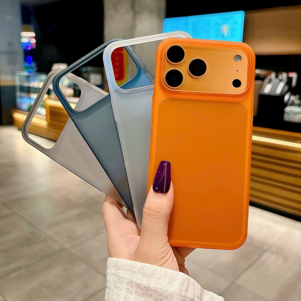Ốp Lụa Cứng Siêu Mỏng Chống Trầy Chống Bẩn Không Ố Màu Dành Cho iPhone 17 Pro Max 16 Pro Max 15 Pro Max - KeepPhone