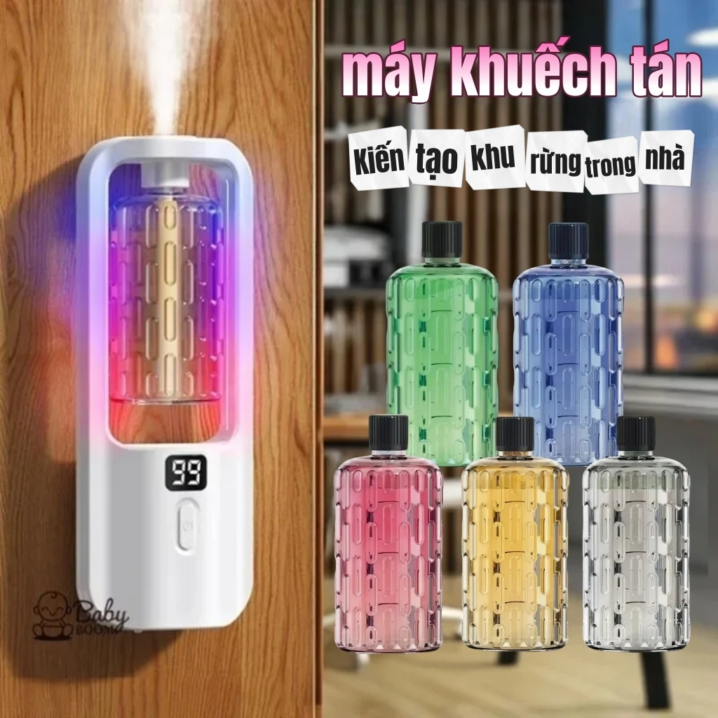 Máy Xông Tinh Dầu Tạo Ẩm Khuếch Tán Tỏa Hương Dịu Nhẹ - Hình ảnh thực tế