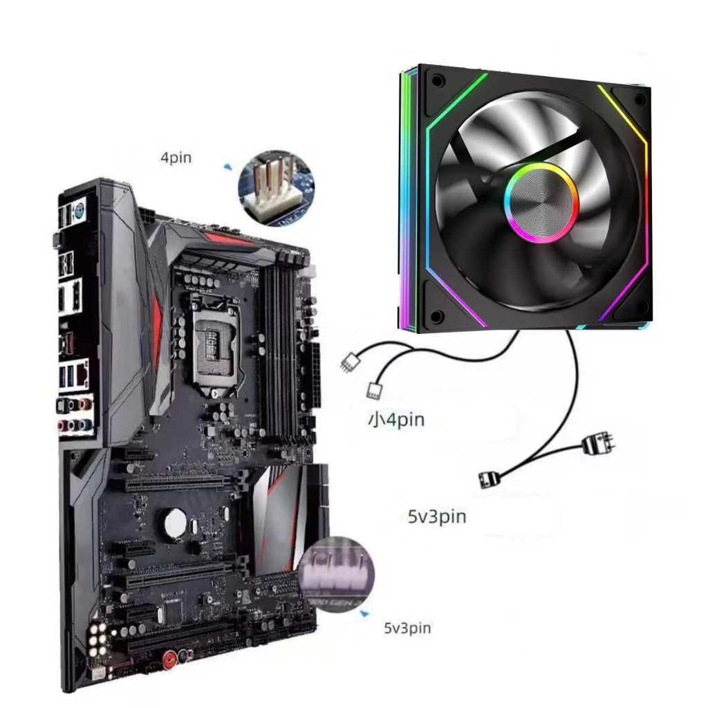 ⚡️HÀNG SẴN⚡️ Quạt case PRISM 8 PRO 12cm ARGB đồng bộ main – màu Đen/Trắng | BigBuy360 - bigbuy360.vn