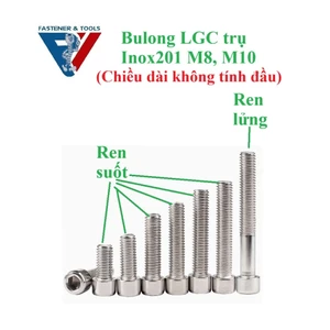 M8,M10 Bulong lục giác chìm đầu trụ inox201 M8,M10