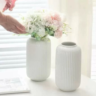 Bình Hoa Nhựa Giả Gốm Cao Cấp, Lọ Cắm Hoa Để Bàn Kẽm Nhung Handmade, Hoa Giả, Trang Trí Nhà Cửa DIY YiYihome