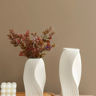 Bình Hoa Nhựa Giả Gốm Cao Cấp, Lọ Cắm Hoa Để Bàn Kẽm Nhung Handmade, Hoa Giả, Trang Trí Nhà Cửa DIY YiYihome