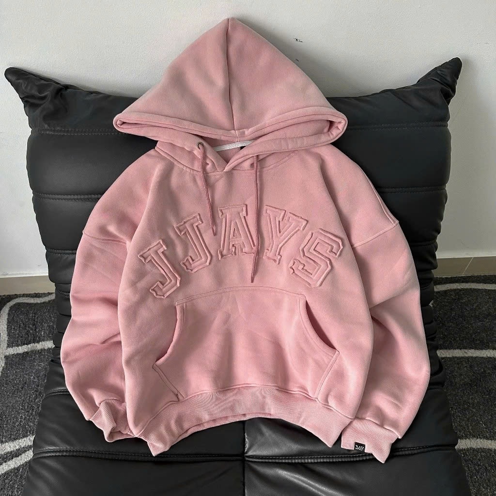 Áo hoodie, áo khoác nam nữ chất nỉ dày form rộng có mũ Ulzzang Chữ Thêu JJAYS  - UNISEX SSL