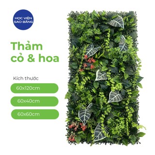Tấm Cỏ Giả Cỏ Nhân Tạo Trang Trí, Có Lưới Giảm sáng