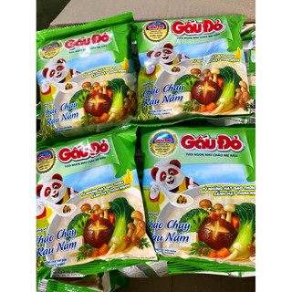 [set 10 gói ]_Cháo Gấu Đỏ chay và mặn - gói 50g