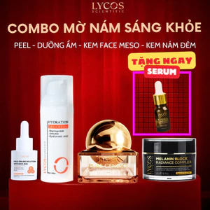 COMBO MỜ NÁM SÁNG KHỎE PHỤC HỒI DA 4 BƯỚC [Serum Peel + Gel Cấp Ẩm + Kem Face Meso + Kem Nám Đêm]