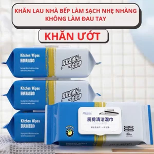 GIẢM SÂU LÊN ĐẾN 40% Thùng 10 Gói Khăn Lau Bếp Đa Năng - Lau Sạch Dầu Mỡ An Toàn Tiện Lợi