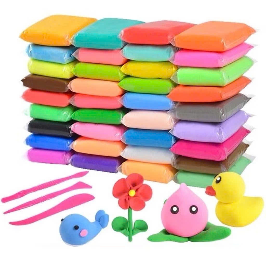 SÉT 12 MÀU ĐẤT NẶN TỰ KHÔ