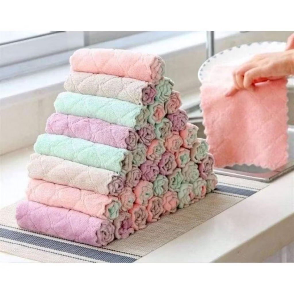 sale giảm giá 60% cho 10 chiếc Khăn Lau Bếp Đa Năng - Lau Sạch Dầu Mỡ An Toàn Tiện Lợi