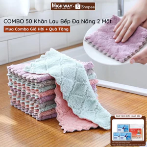 sale giảm giá 60% cho 10 chiếc Khăn Lau Bếp Đa Năng - Lau Sạch Dầu Mỡ An Toàn Tiện Lợi