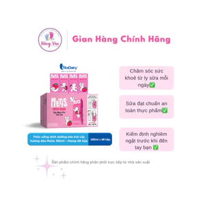 {Chính hãng} Sữa tươi Metis vị nho, dâu 1t 48h 180ml + 🎁