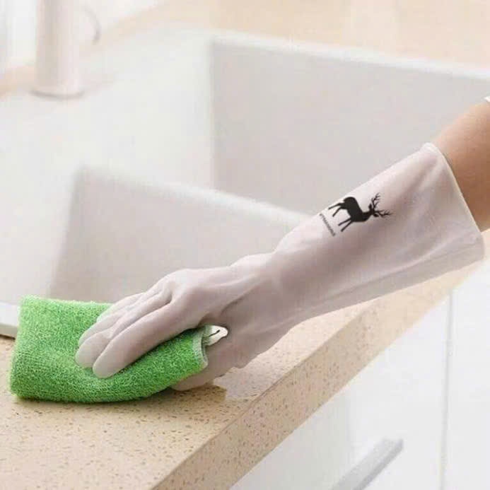 Găng tay cao su con Hươu rửa bát ,chén siêu dai hàng nội địa Trung
