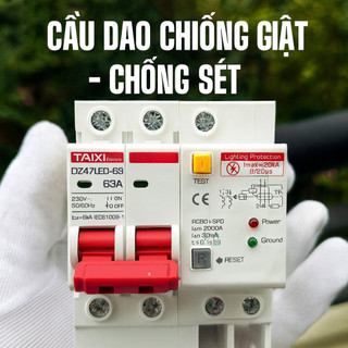 Aptomat Chống Giật – Cầu Dao Chống Sét 63A Loại Xịn – Ngắt Điện Tự Động, An Toàn Tuyệt Đối