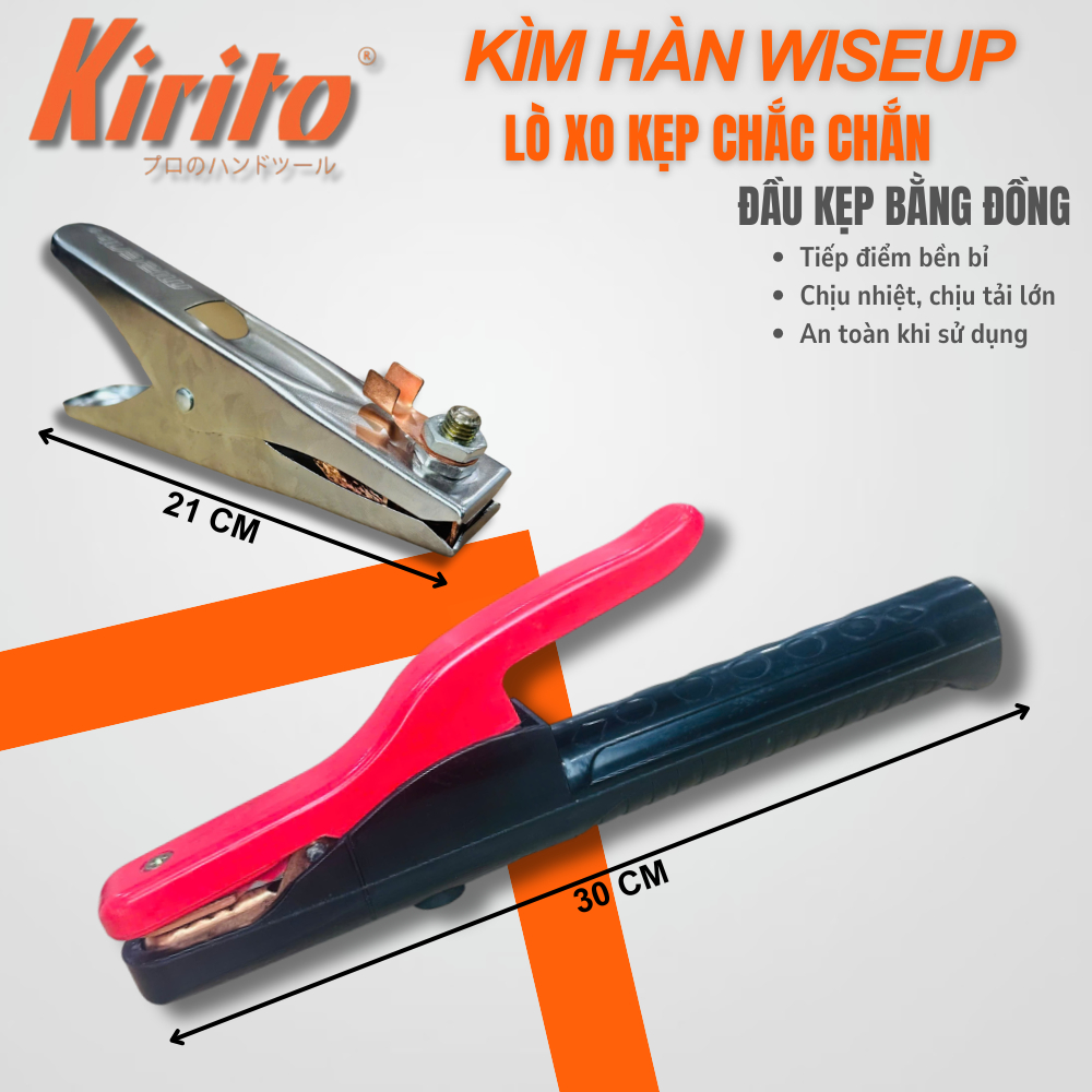 KÌM HÀN 800A WISEUP & KÌM KẸP MÁT 300A WISEUP – ĐẦU KẸP ĐỒNG, BỀN BỈ ...