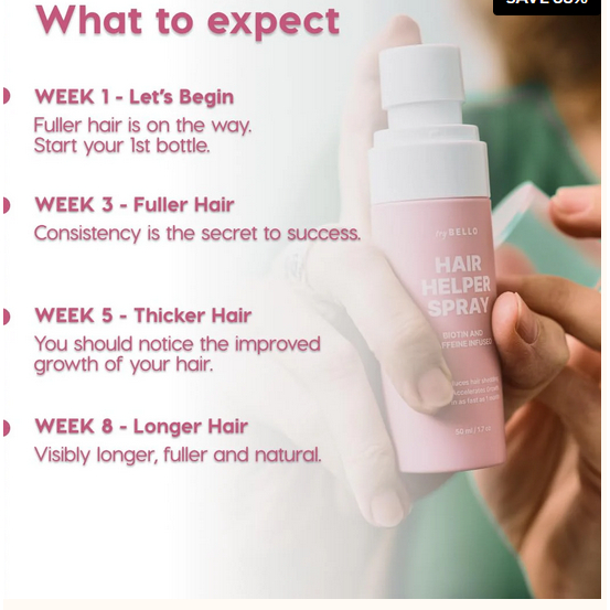 Trybello Hair Helper Spray Xịt dưỡng tóc,kích thích tóc mọc dày hơn, bồng bềnh, óng mượt 50ml