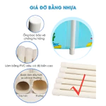 Bể Bơi Tròn Đứng Cho Bé Dưới 15 Tháng Trụ Đứng Trong Suốt, Tập Bơi Cho Trẻ An Toàn, Có Phao & Bơm — ảnh 7