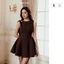 Đầm Ngắn Chestnut Grace, Chất Vải Chéo Thun Lạnh Thoải Mái, WDN147 SOME HOW STORE