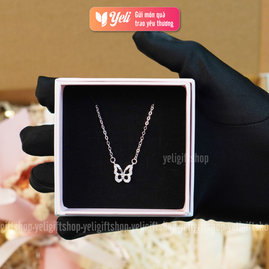 Set quà tặng người yêu, bạn thân, Set quà trang sức dây chuyền, vòng tay tặng bạn gái, Hộp quà trang sức hoa gấu