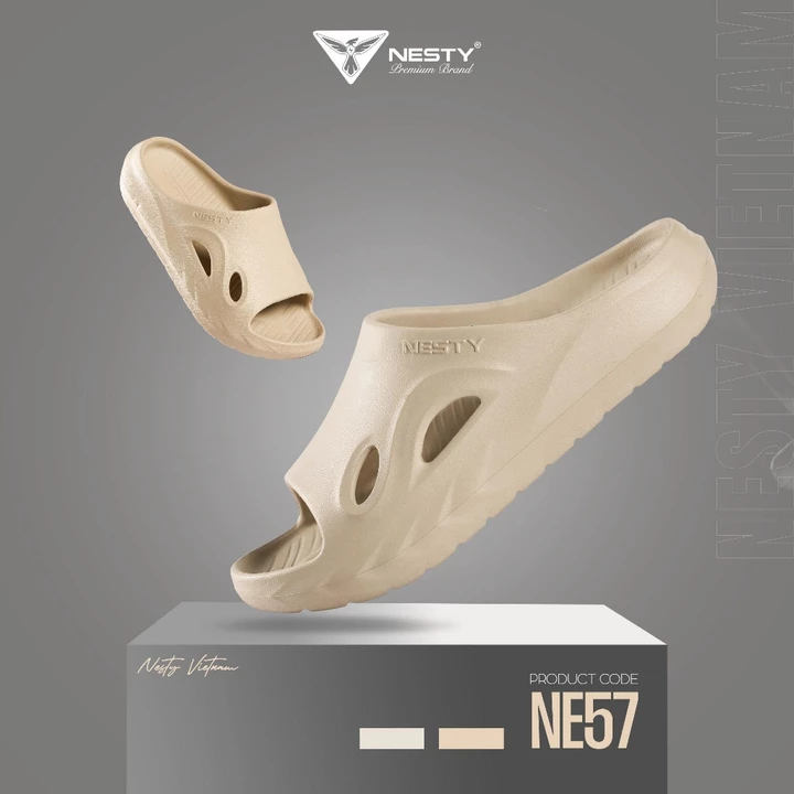 Dép Bánh Mì UNISEX Nesty Đúc Nguyên Khối Chất Liệu Eva Nhẹ, Chống Thấm Nước NE57